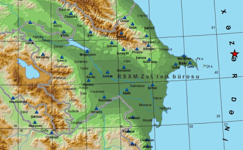 Xəzər dənizində zəlzələ olub