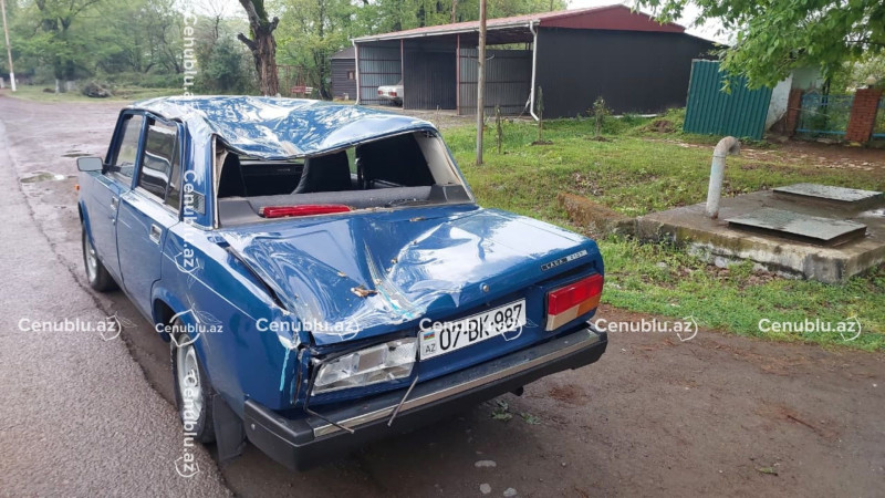 Lənkəranda ağac avtomobilin üzərinə aşıb - Xəsarət alanlar var