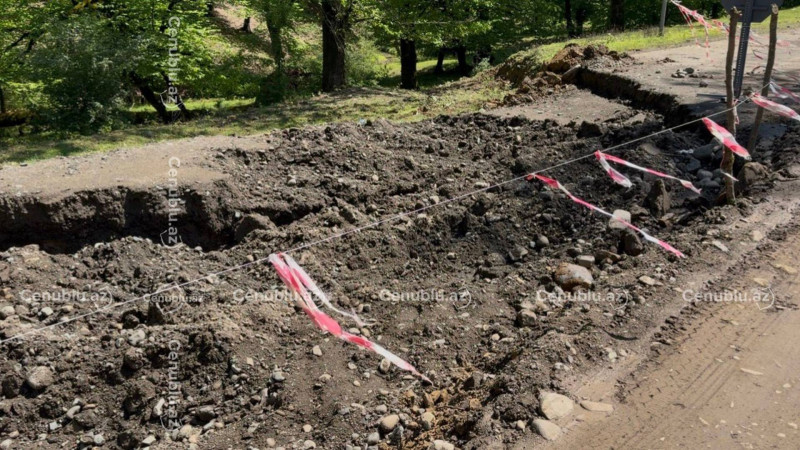 Lənkəranın 6 kəndini birləşdirən yolda torpaq sürüşməsi genişlənib