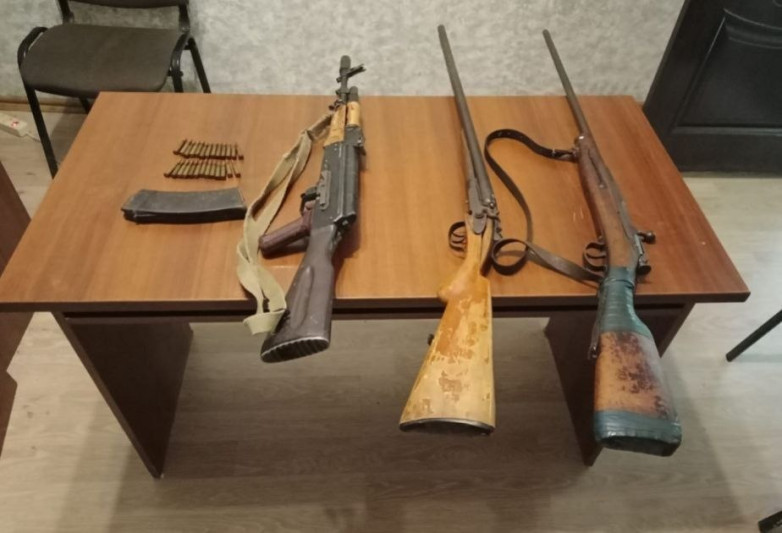 DİN ötən gün aşkar edilərək götürülən silah-sursatın sayını açıqlayıb