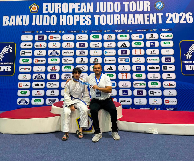 Lənkəranlı cüdoçu Avropa Kubokunda gümüş medal qazandı
