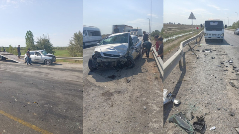 Sabirabadda yol qəzası olub, yaralılar var - VİDEO