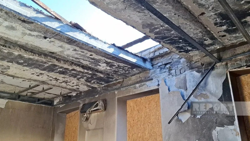 Ukraynada azərbaycanlı polis rəisinin iş otağı dronla vuruldu