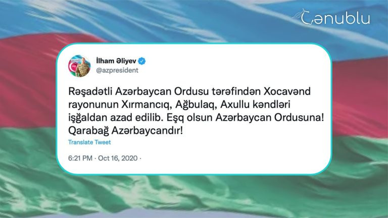 16 oktyabr 2020: Vətən müharibəsinin 20-ci günü