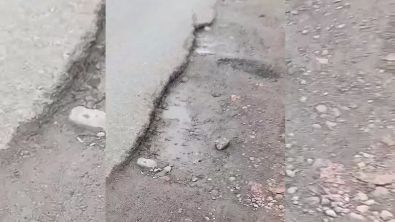 Lənkəranda yol sürücülər üçün təhlükəyə çevrilib - VİDEO