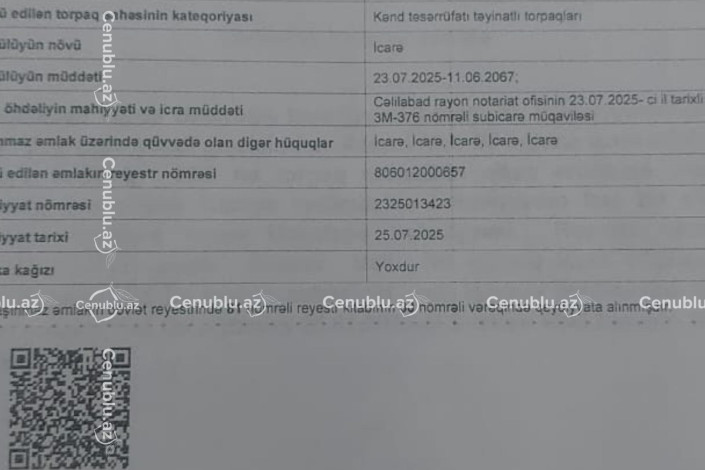 Cəlilabadda 80 hektarlıq torpaq qalmaqalı: Əkinə imkan verilmir