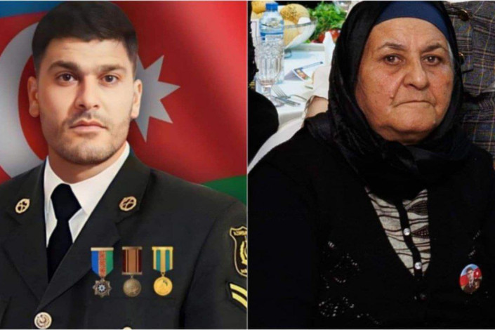 Şəhid oğlunun tabutu önündə qurban kəsdirən ana VƏFAT ETDİ