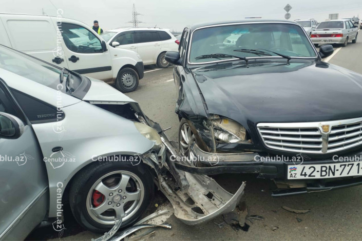 Lənkəranda iki avtomobil toqquşub: Xəsarət alan var