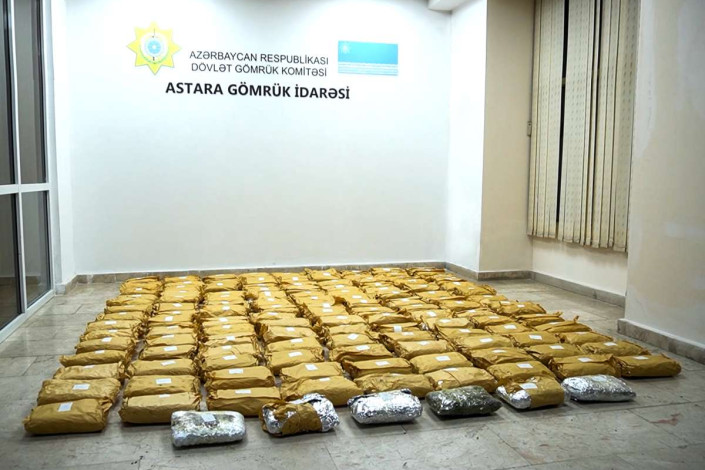 "Kivi" yükündə 63 kq-dan çox narkotik aşkarlandı