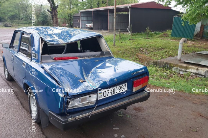 Lənkəranda ağac avtomobilin üzərinə aşıb - Xəsarət alanlar var