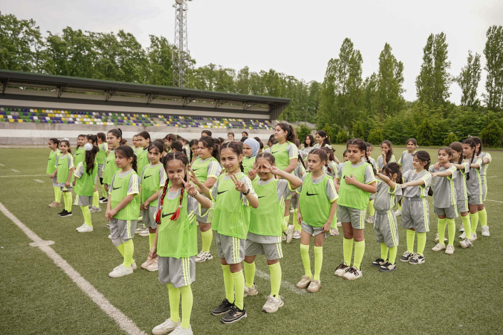 Lənkəranda qızlar üçün futbol festivalı keçirilib