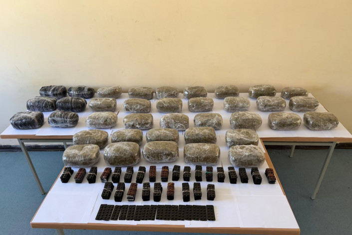 İrandan Azərbaycana 38 kq narkotik keçirilməsinin qarşısı alınıb