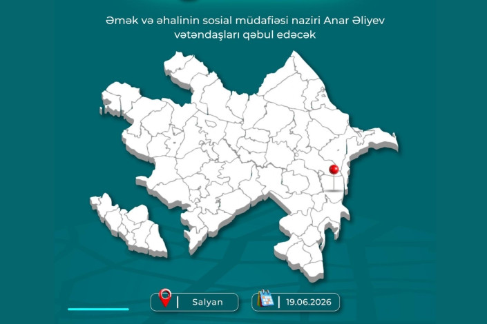 Nazir Anar Əliyev Salyanda vətəndaşları qəbul edəcək