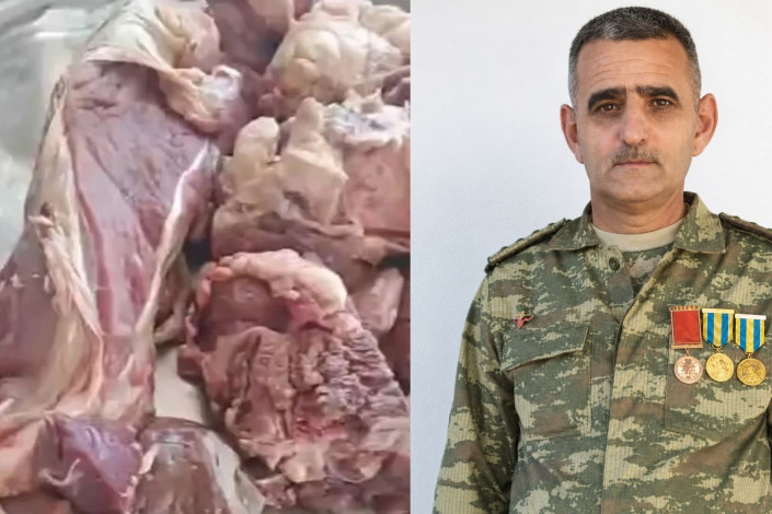 Cəlilabadda şəhid ailələrinə yararsız ət göndərən vəzifəli şəxsə töhmət verildi