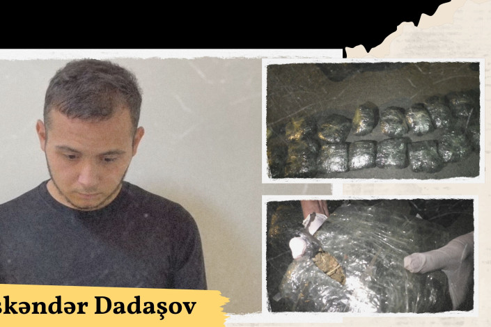 25 yaşlı kişi 18 kilo narkotiklə saxlanıldı