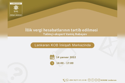 Lənkəran: illik vergi hesabatı vermək daha asan olacaq