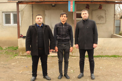 Masallı: müharibə iştirakçısı Rahid Kərimovun ailəsi ziyarət olunub