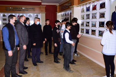 Masallıda gənclər Heydər Əliyev Mərkəzini ziyarət ediblər