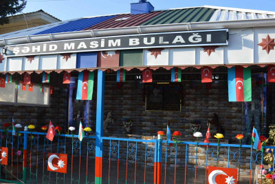 Masallı: şəhid Masim Qurbanovun adına abidə-bulaq kompleksi açılıb