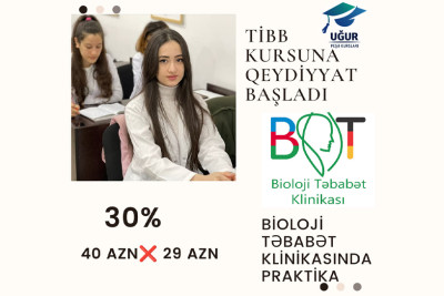 Tibb sahəsinə marağı olanlara müjdə