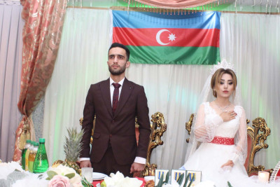 Lənkəran: qəhrəman qazi Əli Zamanzadənin toyu olub