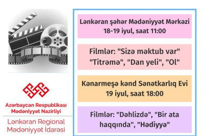 Lənkəranda kino günləri keçiriləcək