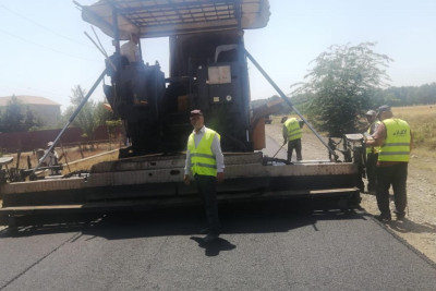 Masallıda yollar təmir olunur