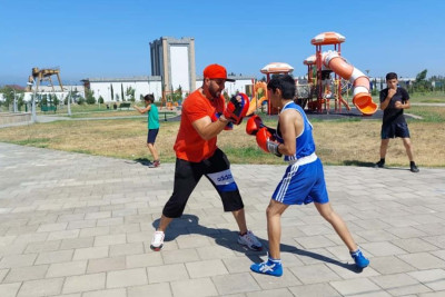 Astarada gənclər idman etmək üçün bir araya gəlib