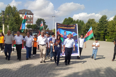 Ruzanna Məmmədova üçün qarşılanma mərasimi təşkil olunub