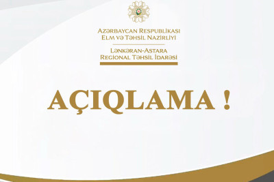 Lənkəran-Astara Təhsil İdarəsi Tütəpeştə kənd məktəbində yaşanan hadisə ilə bağlı açıqlama verib