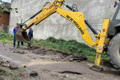 Lənkəran: Şah İsmayıl Xətai küçəsində qazıntı işləri aparılır