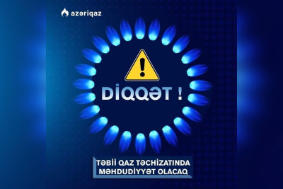 Lənkəran: 13 yaşayış məntəqəsinin 9400 abonentinin bu gün qazı olmayacaq