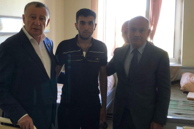 Masallı: icra başçısı və deputat yaralı əsgərlərə baş çəkiblər