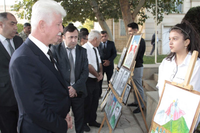 Cəlilabadda şagirdlər Anım Günü ilə əlaqədar tədbir təşkil ediblər