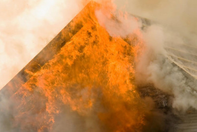 Astara: Sərək kəndində yanğın qeydə alınıb