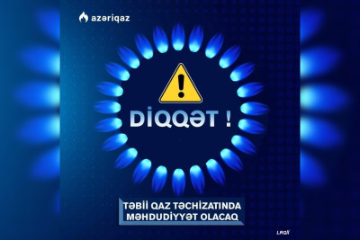 Masallı: sabah Xıl-Sirəbil kəndlərinin abonentlərində qaz olmayacaq
