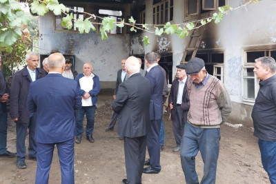 Masallı: icra başçısı yanan evdə olub