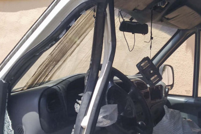 Astara: Şahağacıda sərnişin avtobusu işıq dirəyinə çarpılıb