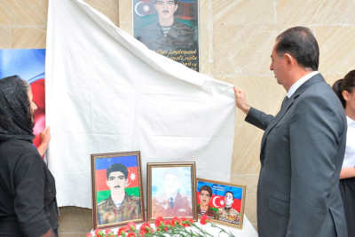 Lənkəran: şəhid Mais Abbasovun xatirə lövhəsinin açılışı baş tutub