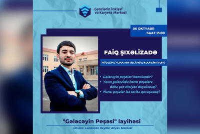 Lənkəran: "Gələcəyin Peşəsi" layihəsi çərçivəsində təlim