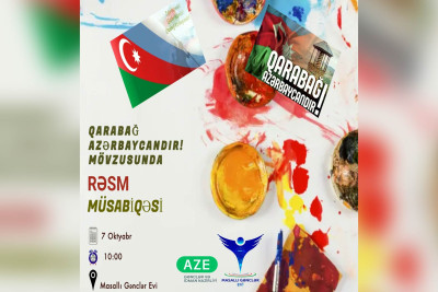 Masallı: “Qarabağ Azərbaycandır” mövzusunda rəsm müsabiqəsi