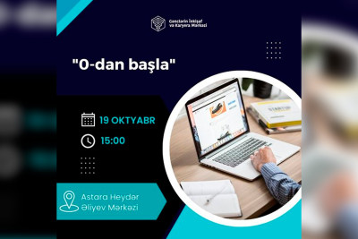 Astara: gənclər üçün “0-dan başla” təlimi keçiriləcək