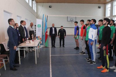 Lənkəran: tələbələrdən ibarət komandalar arasında voleybol yarışı keçirilib