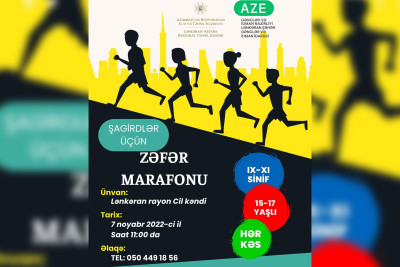 Lənkəranda “Zəfər Marafonu” devizi altında yarışma keçiriləcək