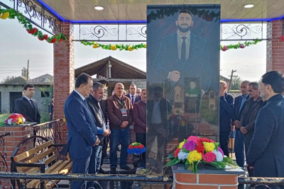 Lənkəran: icra başçısı şəhid Kamran Səmədovun məzarını ziyarət edib