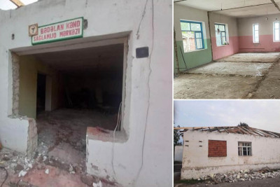 Masallı: Bədəlan kəndinin yararsız həkim məntəqəsi bərpa olunur