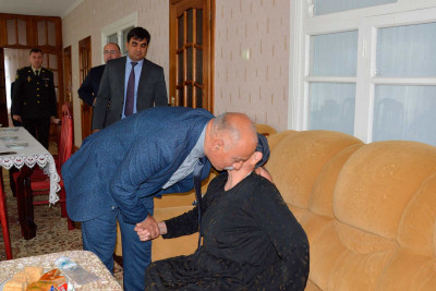 Masallı: Milli Qəhrəman Səfəralı Məmmədovun ailəsi ziyarət olunub