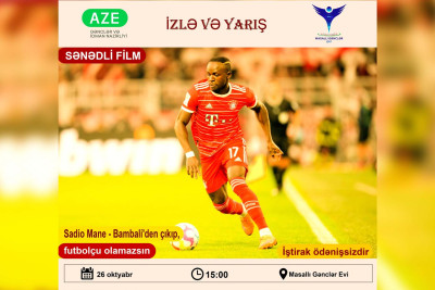 Masallıda gənclər üçün ödənişsiz türk filmi nümayiş olunacaq