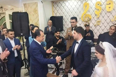 52 gün düşmən əsirliyində olan qazimizin toy məclisi keçirilib