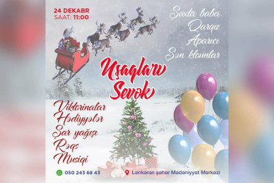 Lənkəranda uşaqlar üçün möhtəşəm Yeni il şənliyi